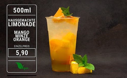Limonade Mango Minze Orange