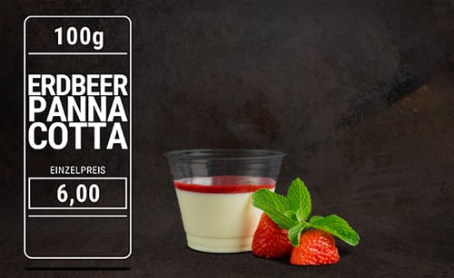 Panna Cotta mit Erdbeersauce