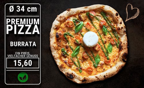 Pizza Burrata Ø 34cm