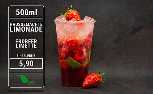 Limonade Erdbeer Limette