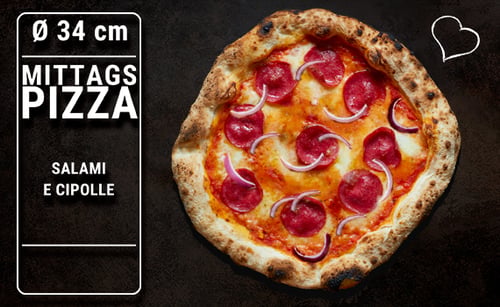 Lunch Pizza Salami e Cipolle  Ø 34cm