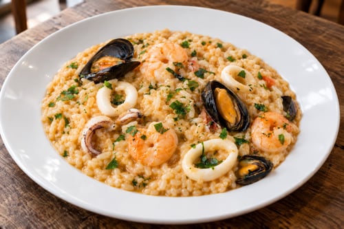 Risotto mit Meeresfrüchten