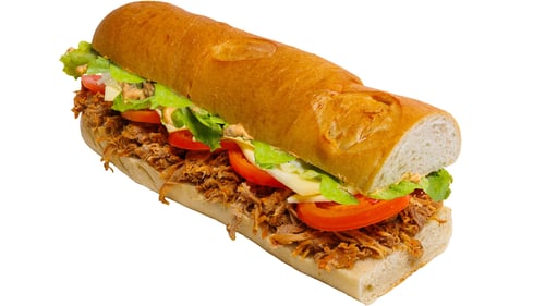 127 Croque Pulled Pork Mini