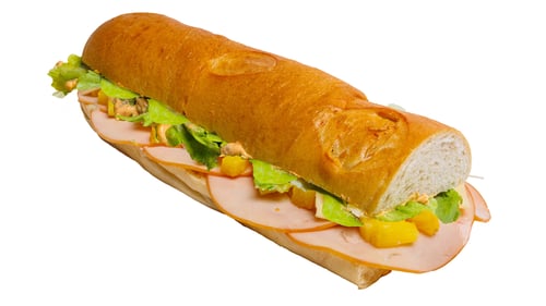 116 Croque Putenbrust Ananas Mini