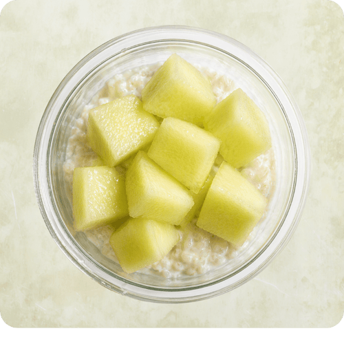 Coconut Rice Honeydew Melon