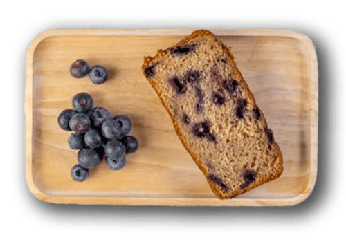 Banana Bread Blaubeere