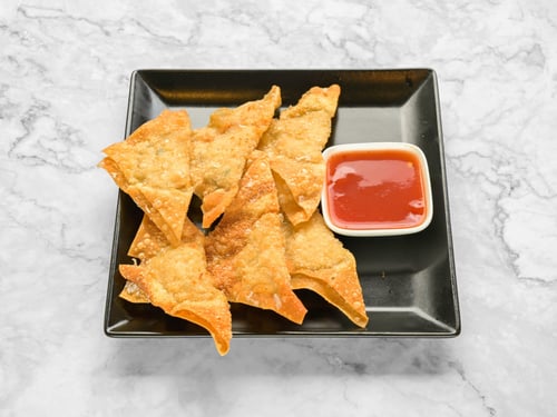 Gebackene Wantan (6 Stück)