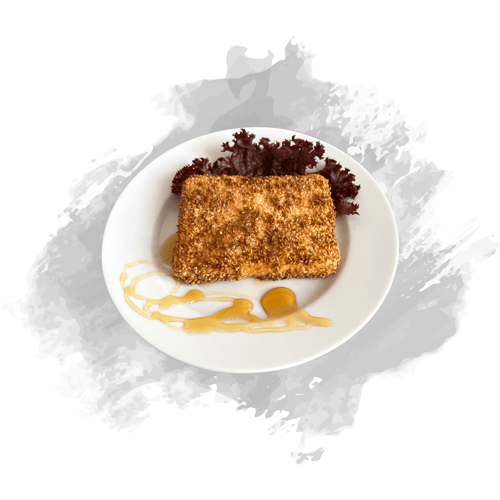 Feta paniert mit Sesam und Honig 