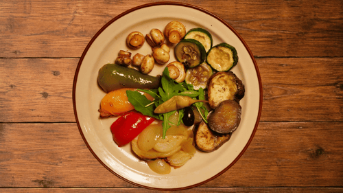 Vegetarischer Vorspeisen Teller