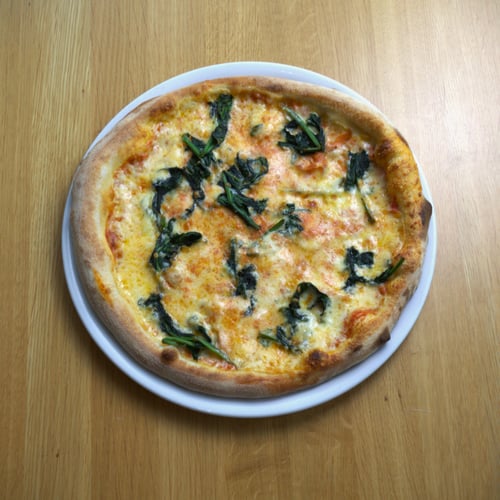 Pizza Salmone  e Spinaci normal