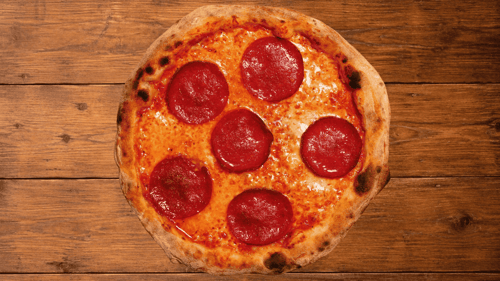 Pizza Salami klein