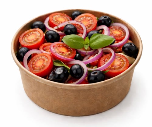 Tomaten-Zwiebel Salat