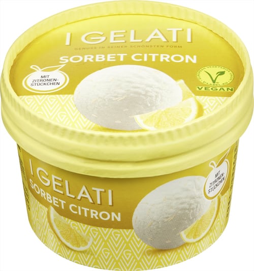 Zitronen Sorbet