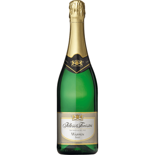 Flasche Kloss & Förster Wappen Secco, 11,5% Alkohol, 0,75l