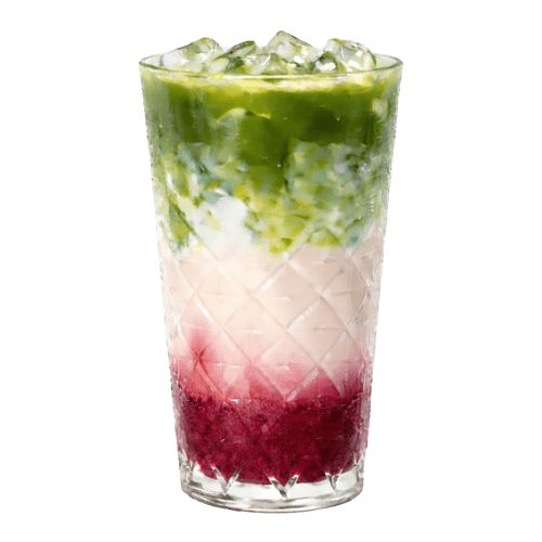 Iced Matcha Latte Cherry