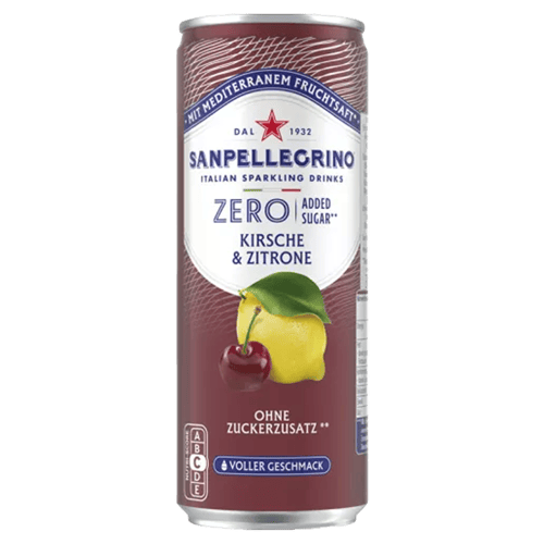 Kirsche & Zitrone Zero San Pellegrino, 0,33l 