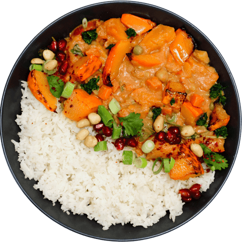 Kürbis Erdnuss Curry