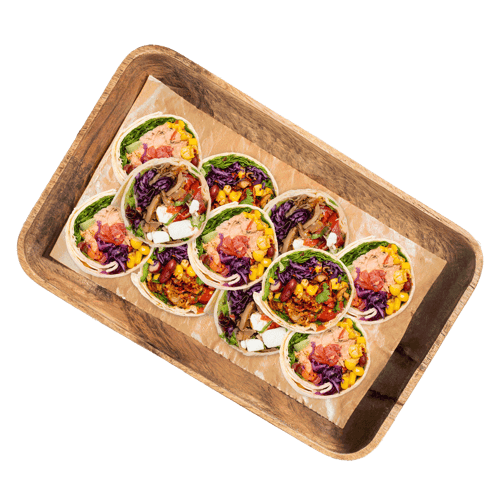 Individuelle Wraps Platte