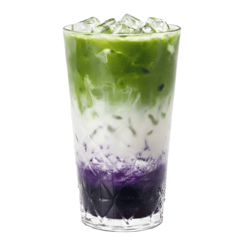 Iced Matcha Latte Blueberry