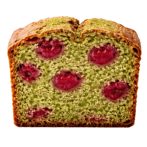 Bananenbrot Himbeere-Matcha