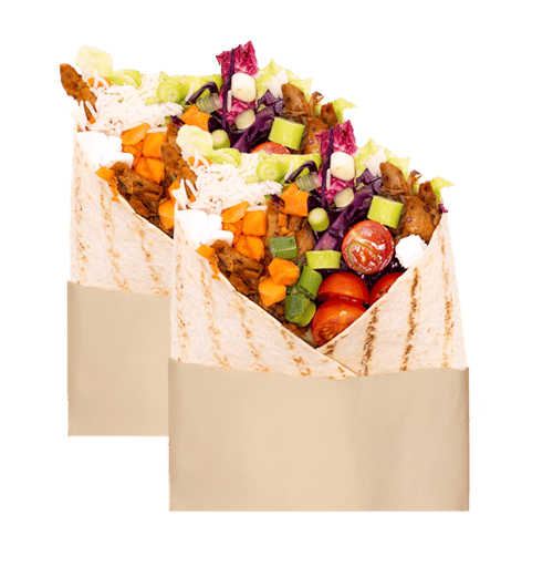 2 Wraphälften Kebab