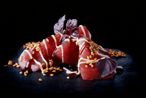 BBQ TUNA SASHIMI - 6pc. -