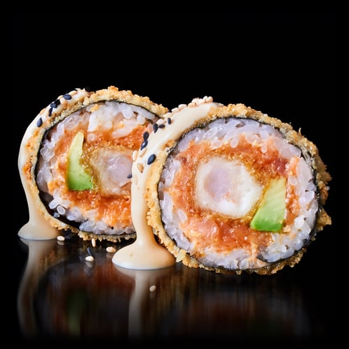  CRISPY TEMPURA LACHS ROLL - 8pc. -