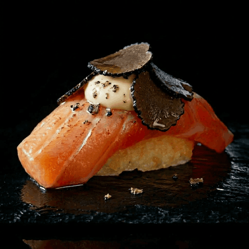 CRISPY RICE TRÜFFEL LACHS