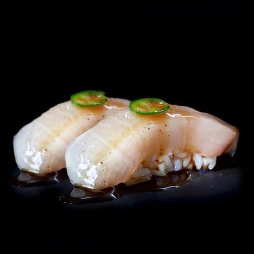 HAMACHI NUSSBUTTER SUDACHI NIGIRI - 2pc. -