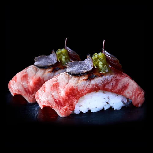  FLAMED WAGYU NIGIRI - TRÜFFEL - 2pc.  -