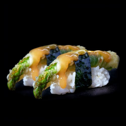 TEMPURA SPARGEL NIGIRI - 2pc. -