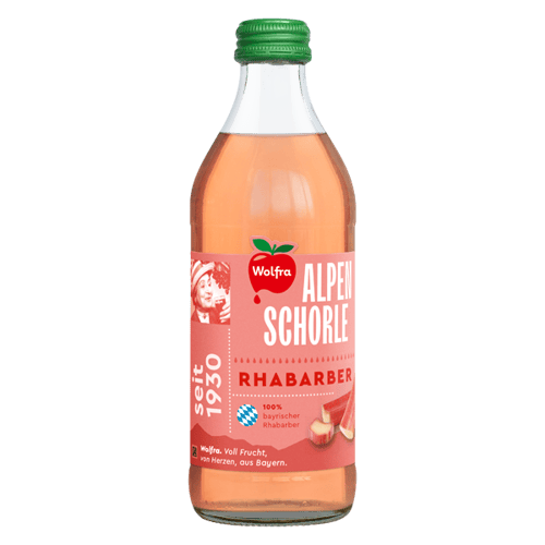 Alpenschorle Rhabarber 0,33l