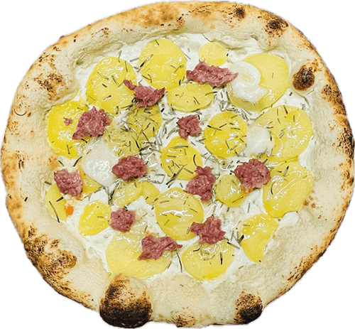 Patate Trüffelöl mit Salsiccia-Fresca