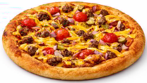Cheeseburger-Pizza
