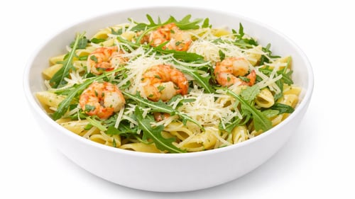 Pasta Rucola Krabben