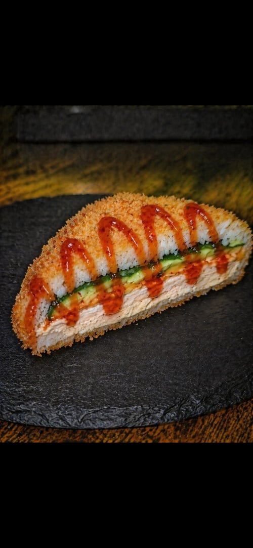 SushiMen Fried Sweet Chicken Sandwich