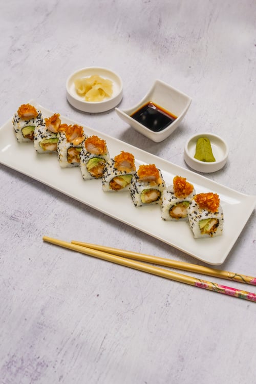 Crispy chicken- Avocado Inside Out 