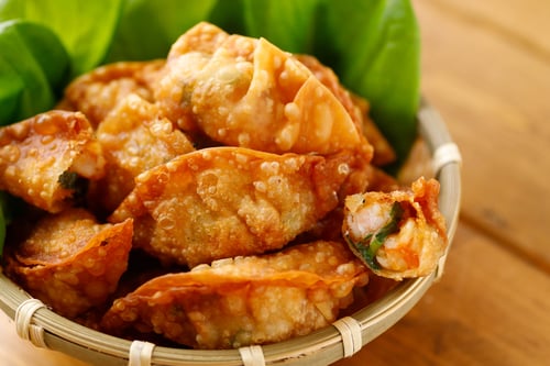 Mandu Gyoza mit Garnelen