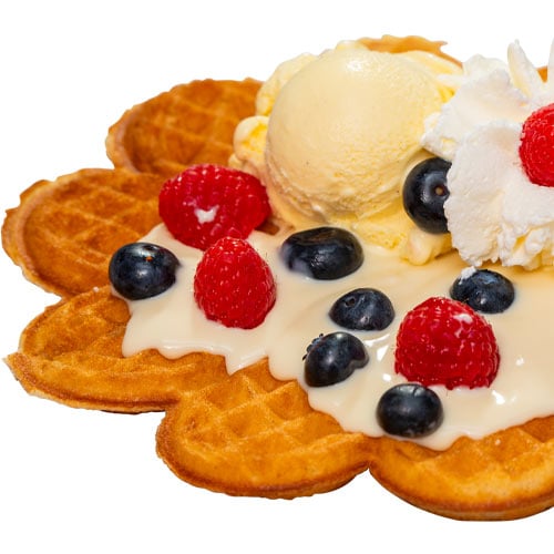 Vanillecreme & Beeren-Waffel