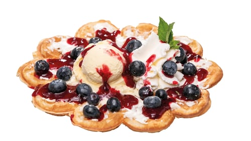 Philadelphia & Blaubeeren-Waffel