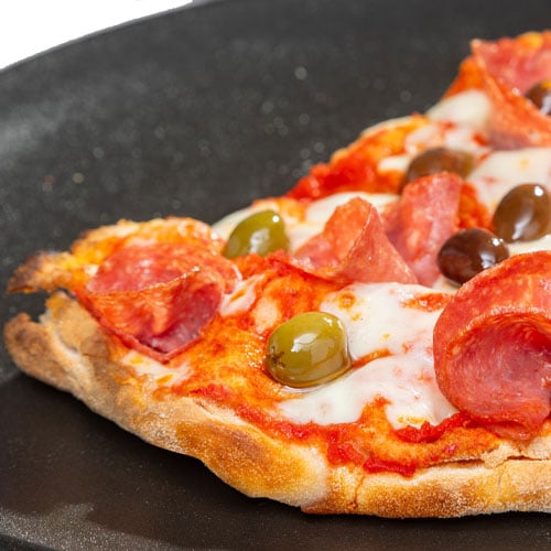 Focaccia Salami & Oliven