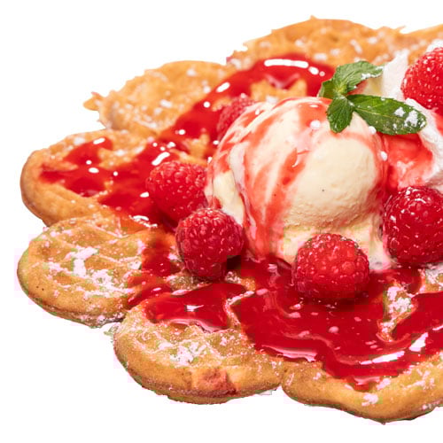 Himbeer-Waffel