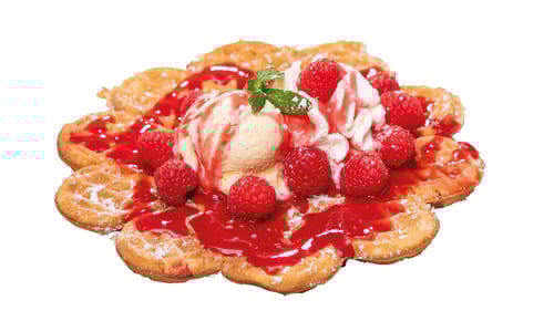 Himbeer-Waffel