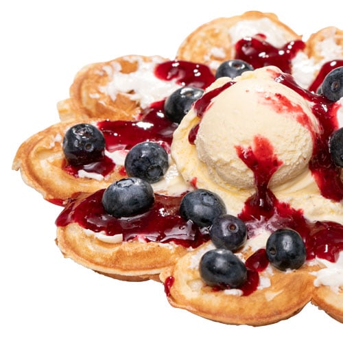 Philadelphia & Blaubeeren-Waffel