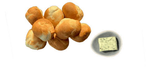 Pizzabrötchen mit Kräuterbutter