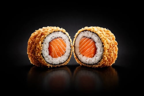 Salmon Maki frittiert