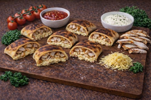 Pizzabrötchen Hähnchenbrust