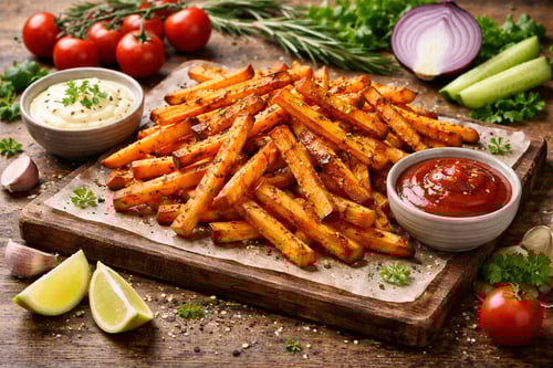 Süßkartoffel-Pommes