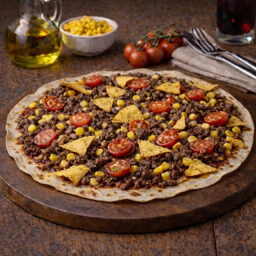 Pizza Tortilla con Carne
