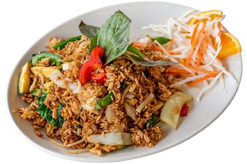 Bratreis mit Ei (Vegetarisch )